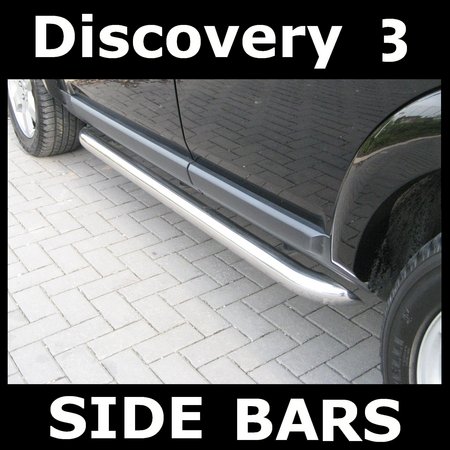 Landrover Discovery 3 and 4 Chrome Side Bars - Click Image to Close